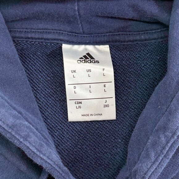 Adidas Manchester United #07 Sweatshirt Hoodie Soccer Premier League Blue Mens L - Picture 8 of 11